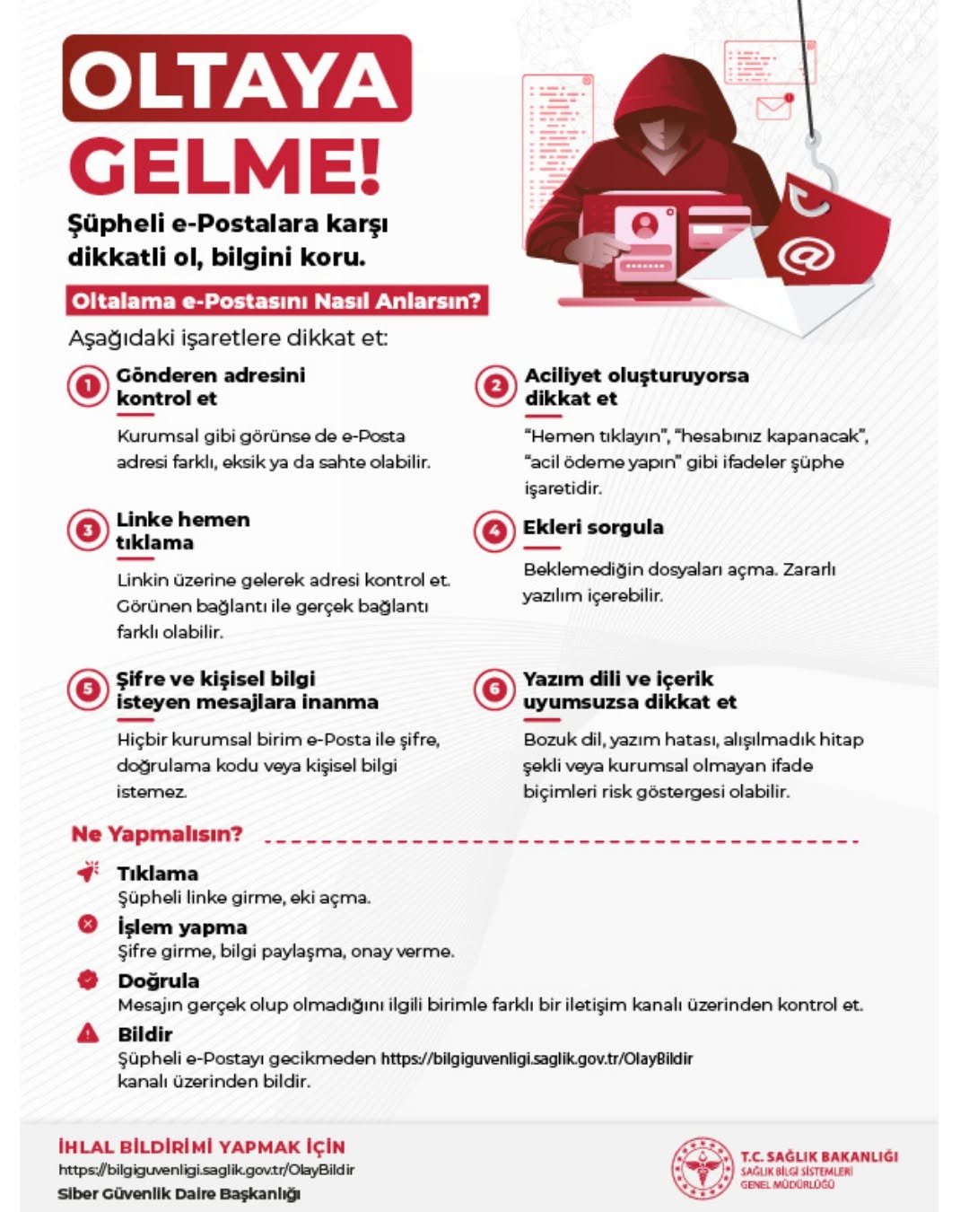 Şüpheli E-postalara Karşı Dikkatli Olun! Bilginizi Koruyun