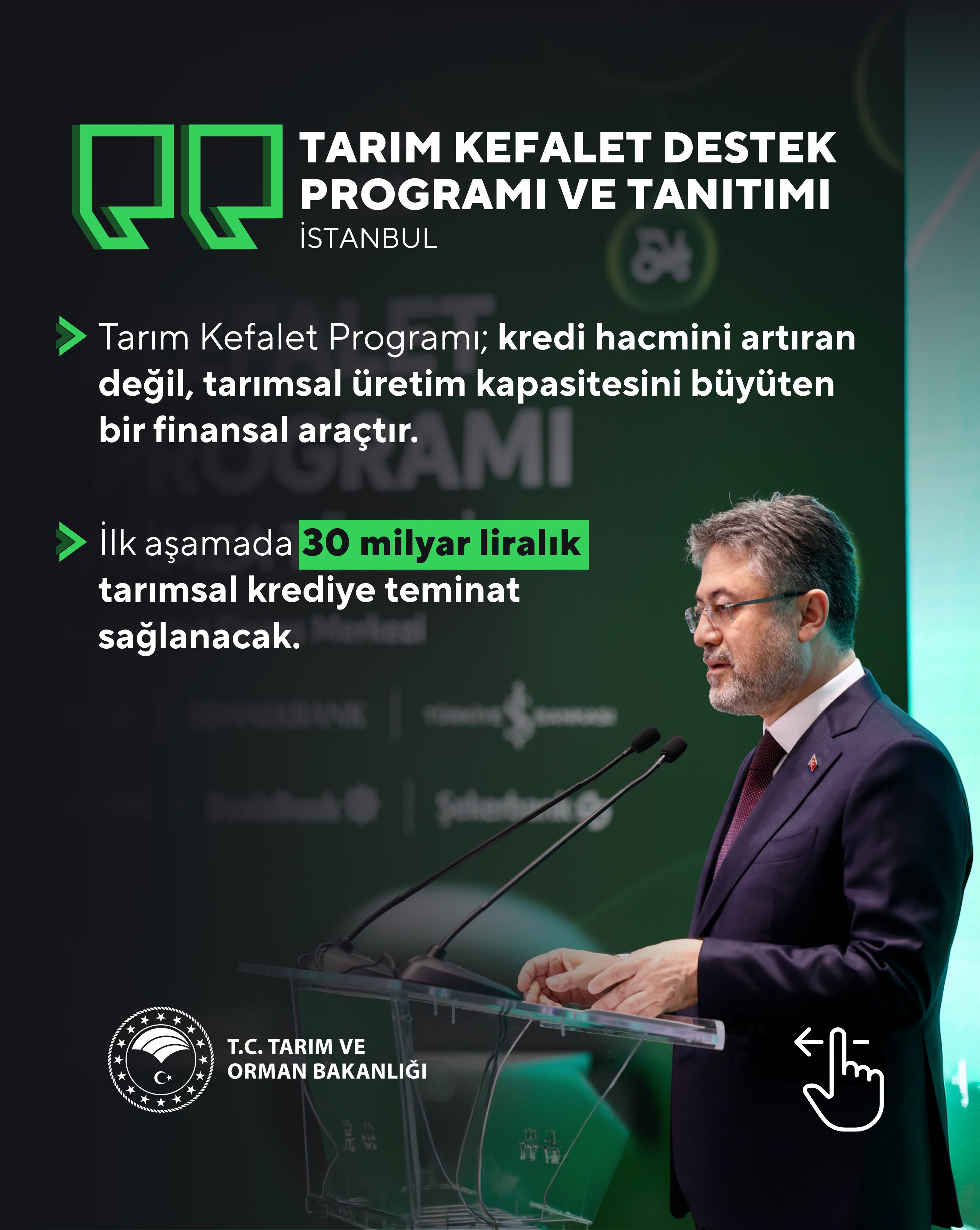 Tarım Kefalet Destek Programı Açıklandı