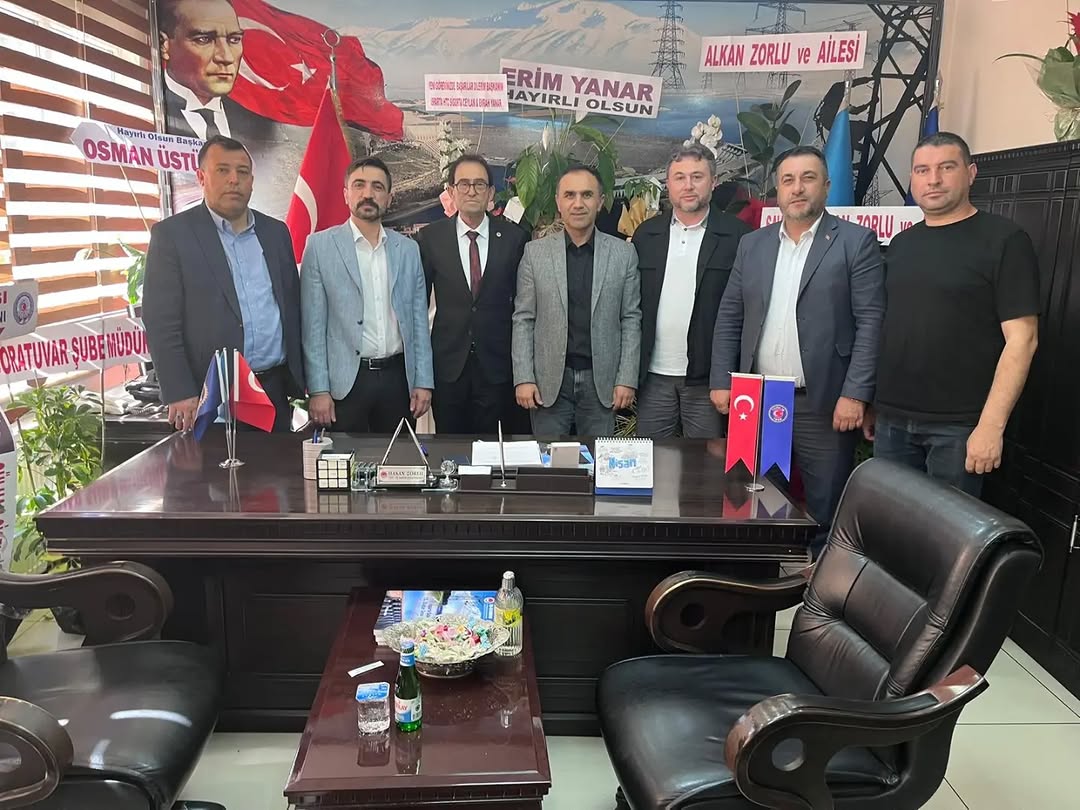 TES-İŞ Isparta Şubesi Genel Sekreteri Tayfun Şanlı, Döğer, Kayıhan ve Yaylabağı Belediye Başkanlarıyla Buluştu