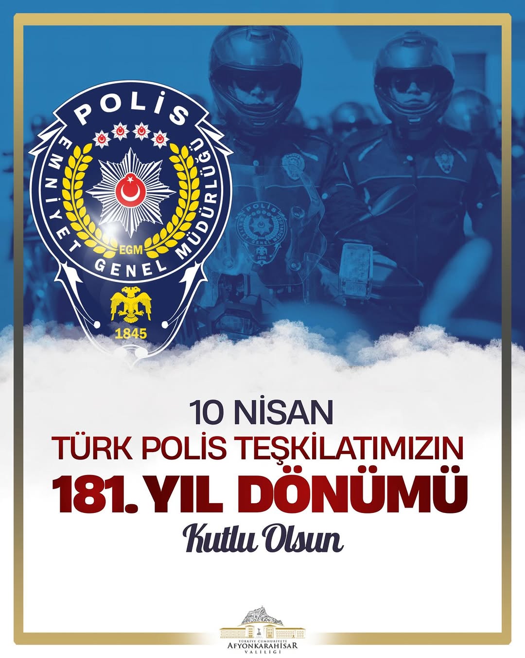 Türk Polis Teşkilatı'nın 181. Kuruluş Yılını Kutladı