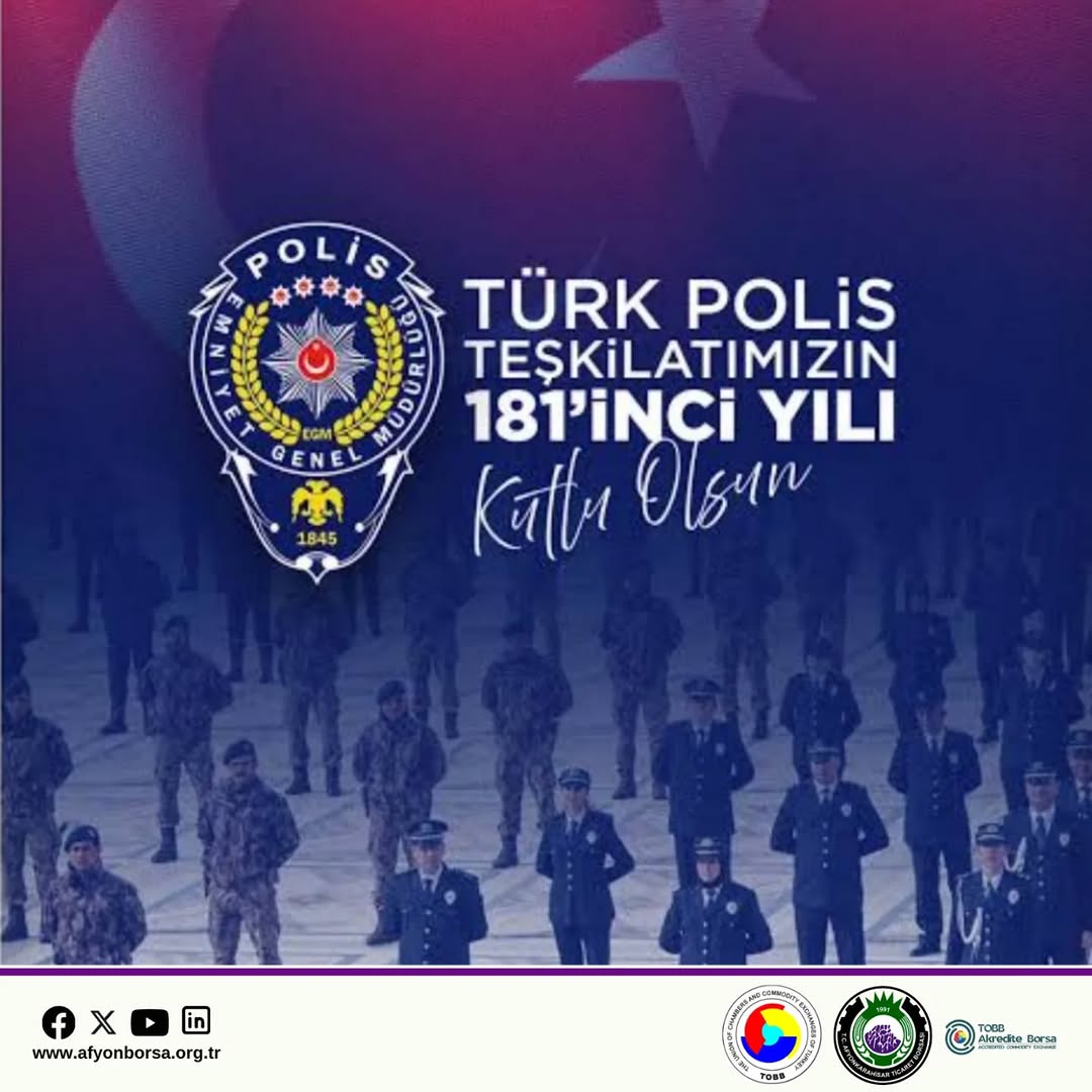 Türk Polis Teşkilatının 181. Yılı Kutlu Olsun