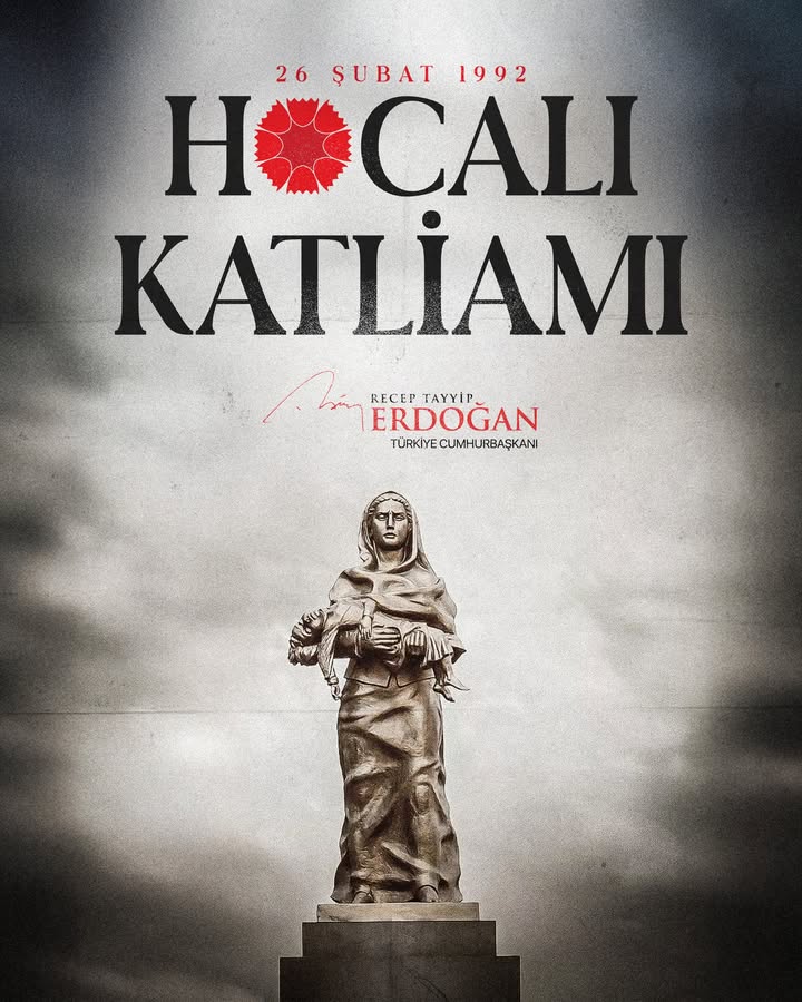 Türkiye Cumhurbaşkanı Recep Tayyip Erdoğan'dan Hocalı Katliamı Paylaşımı