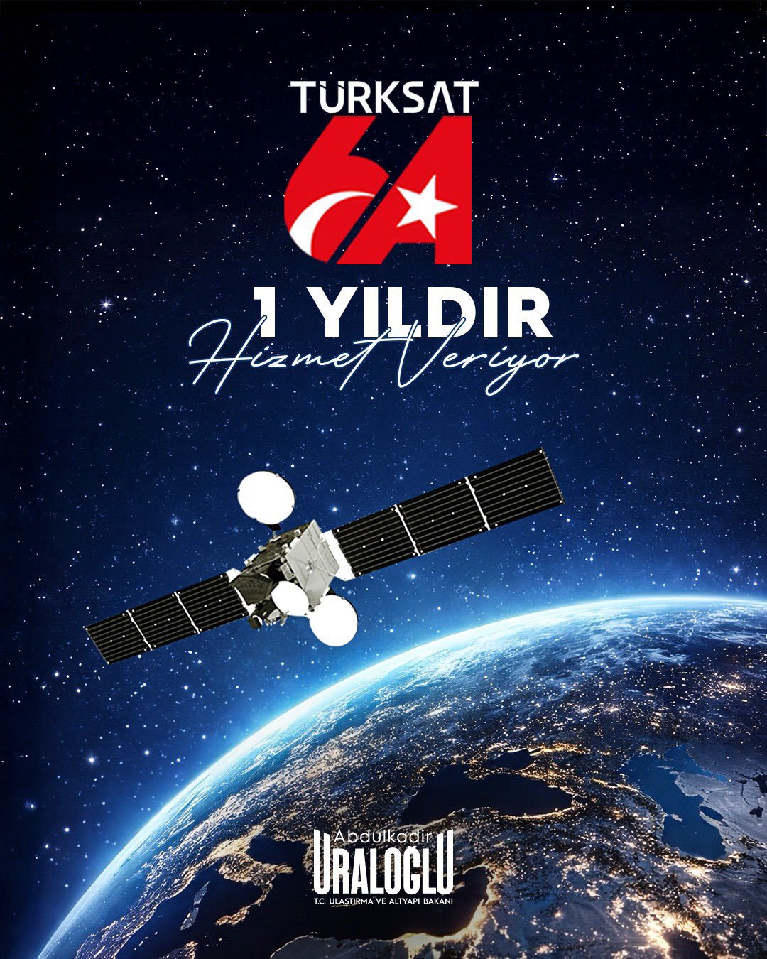 TÜRKSAT 6A'nın uzaya fırlatılmasının yıldönümü