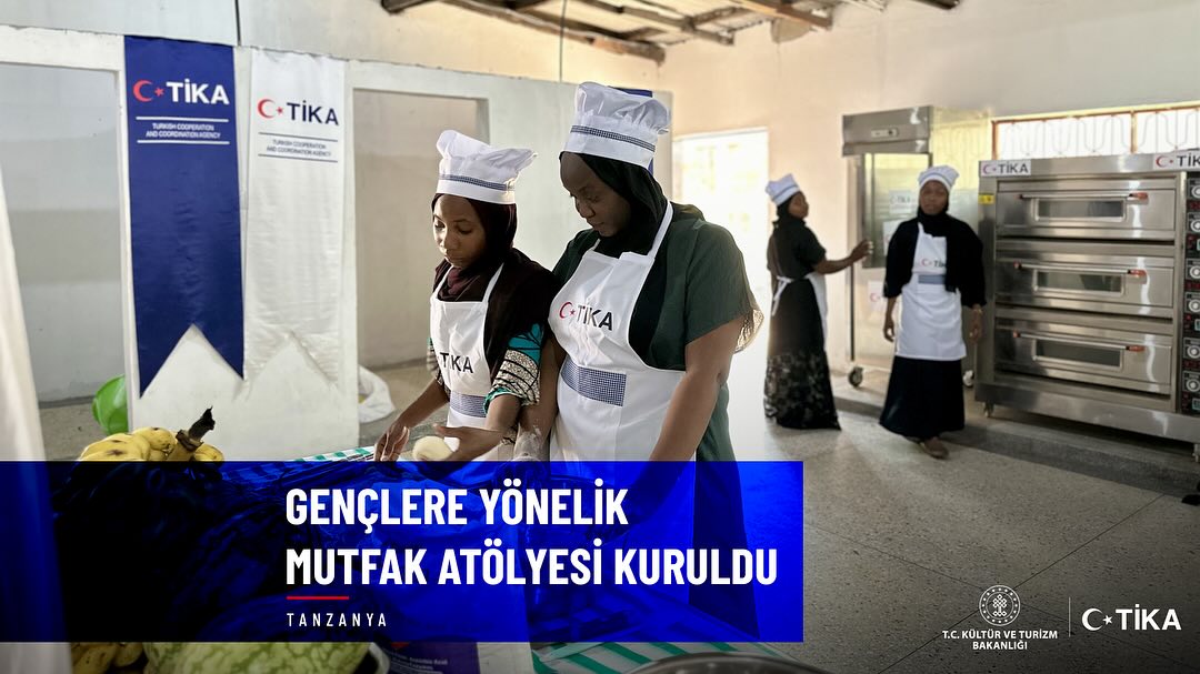 Tanzanya'da TİKA tarafından gençlere yönelik Mutfak Atölyesi kuruldu