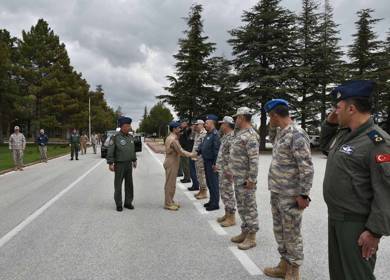 Muharip Hava Kuvveti Komutanı Orgeneral İsmail Güneykaya, Qatar Hava Kuvvetleri Komutanı Tümgeneral Jassim Al Mannai'yi Karşıladı