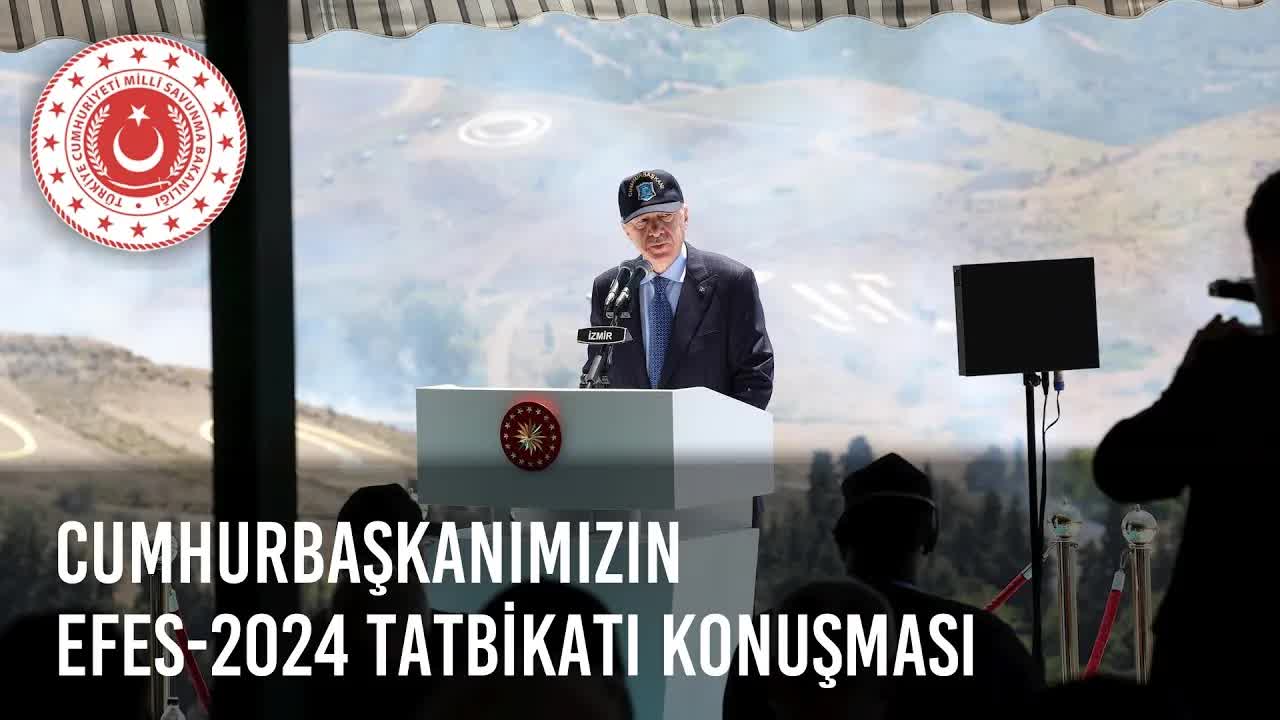 Cumhurbaşkanı Recep Tayyip Erdoğan, EFES-2024 Tatbikatı'nda Seçkin Gözlemci Günü'ne katıldı