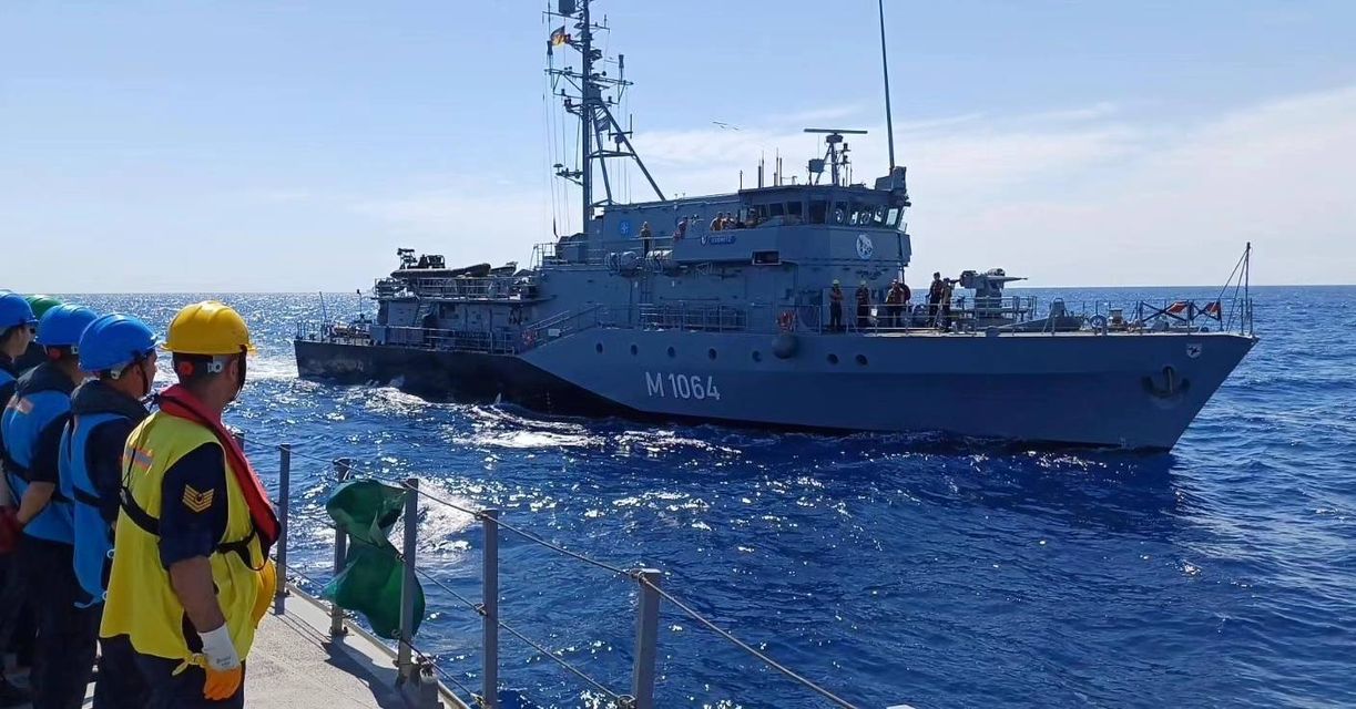 TCG TÜRKELİ Karakol Gemisi, Almanya Deniz Kuvvetleri ile Ortak Eğitim Gerçekleştirdi