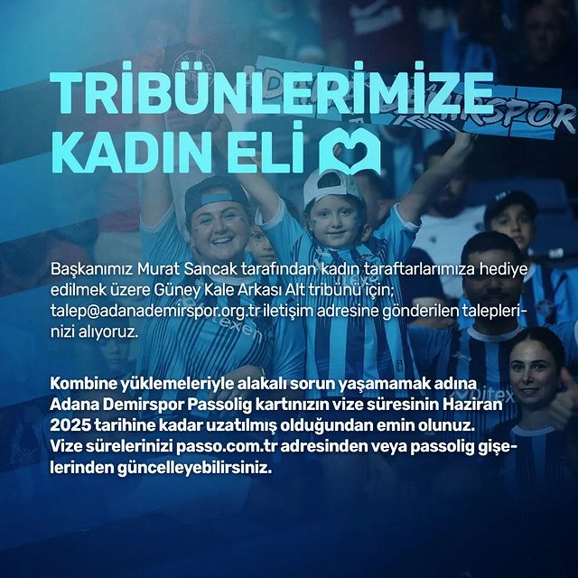 Adana Demirspor, Kadın Taraftarları Tribünlere Çekmek İçin Kampanya Başlattı