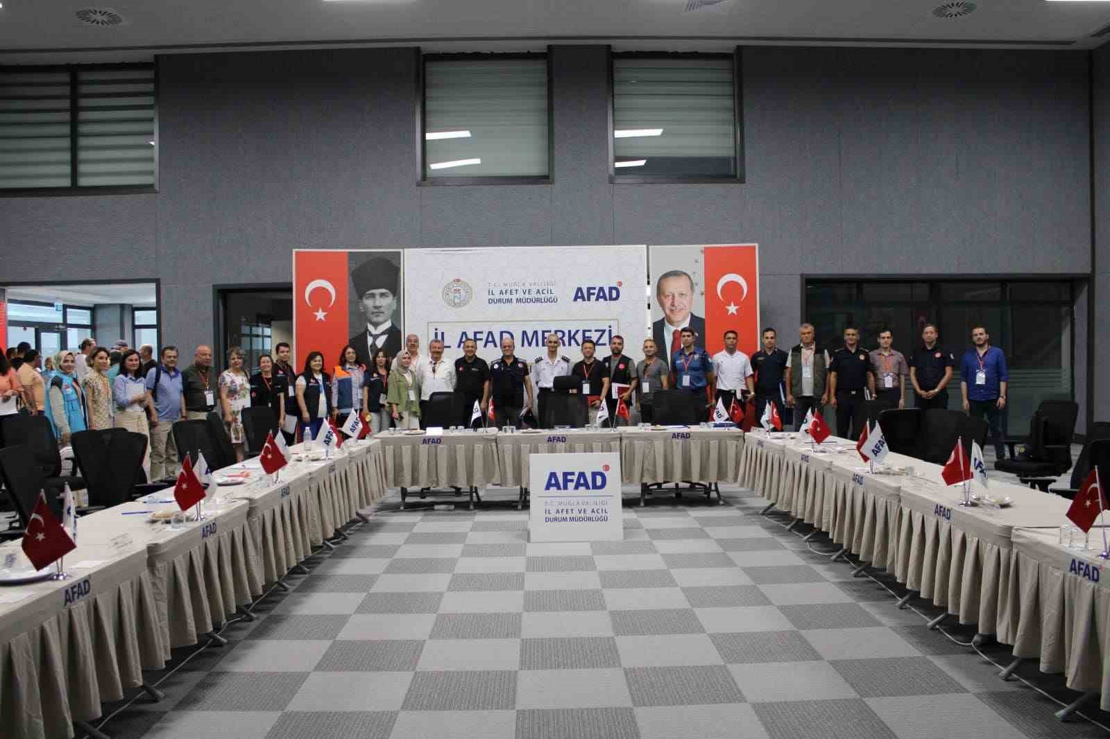 Muğla'da TAMP Deprem Masa Başı Tatbikatı Gerçekleştirildi