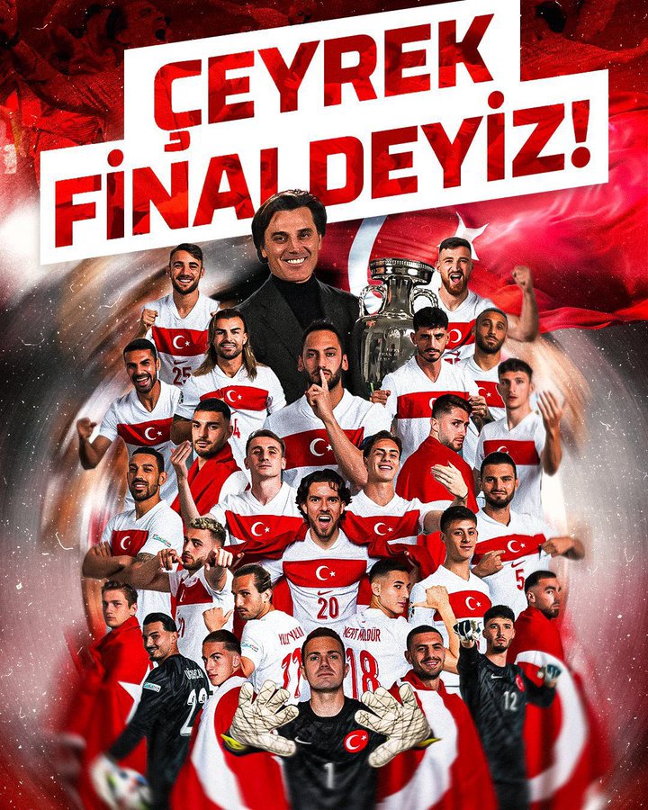 A Millî Futbol Takımı Çeyrek Finalde!