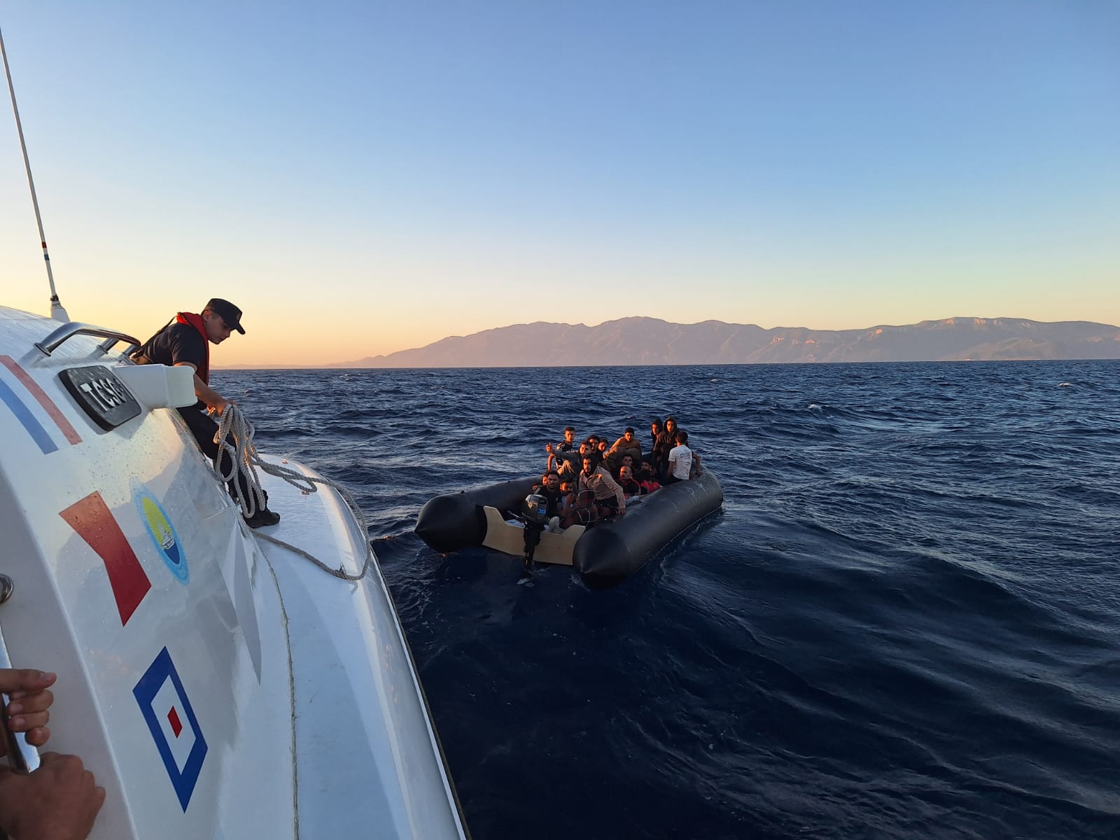 Muğla Bölgesinde Düzensiz Göçmen Kurtarma Operasyonu