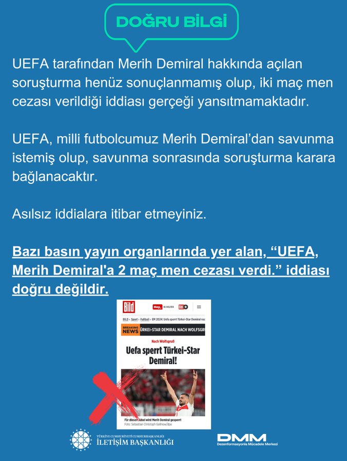 UEFA tarafından Milli Futbolcu Merih Demiral Hakkında Soruşturma Devam Ediyor