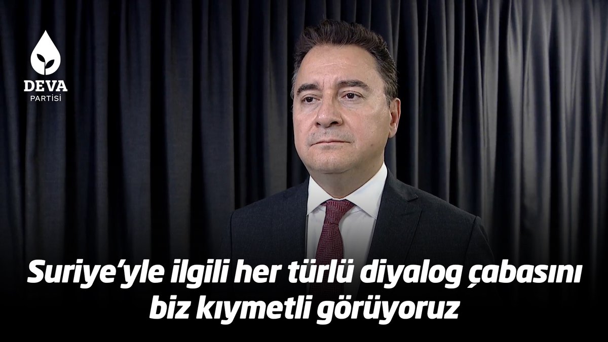 Ali Babacan: Suriye İçin Öncelik Sınır Güvenliği, Sığınmacı Sorunu ve Terörle Mücadele