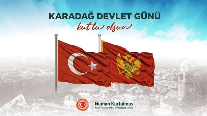 TBMM Başkanı Numan Kurtulmuş'tan Karadağ'a Tebrik Mesajı