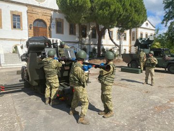 Çanakkale Boğaz Komutanlığı'na Bağlı Bir Birlikten Hava Savunma Harbi Eğitimi Haberi