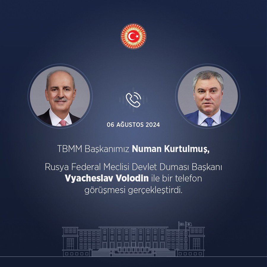 TBMM Başkanı Numan Kurtulmuş, Rusya'da düzenlenecek terörle mücadele konferansına davet edildi