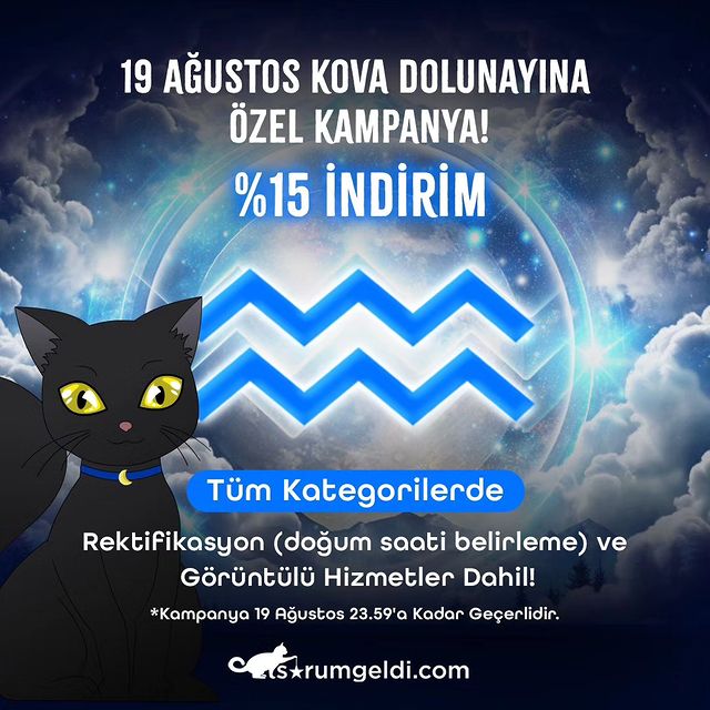 Astrolog Dinçer Güner'den Kova Burcunda Dolunay İndirimi