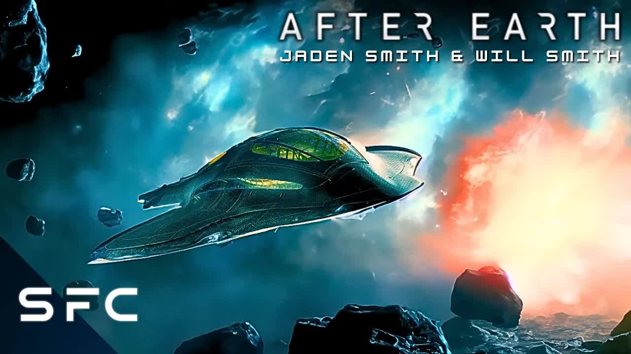 After Earth Filminde Uzay Gemisi Asteroid Fırtınası Sonucunda Hasar Alıyor