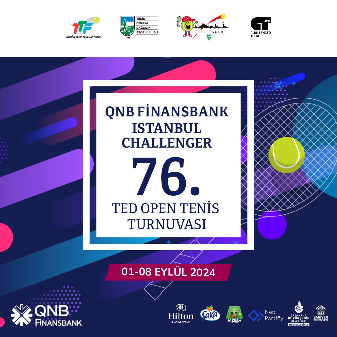 QNB Finansbank, İstanbul Challenger TED Open Tenis Turnuvası'nın Ana Sponsoru Oldu