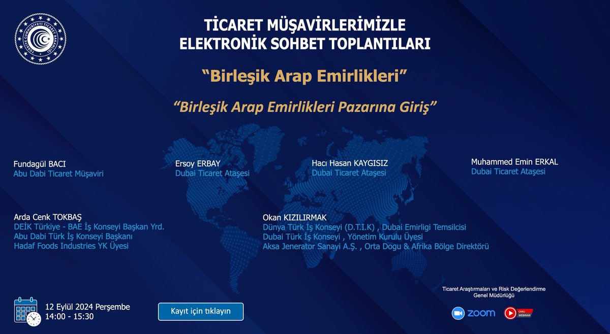 Ticaret Müşavirlerimizle Elektronik Sohbetler: Birleşik Arap Emirlikleri Pazarına Giriş