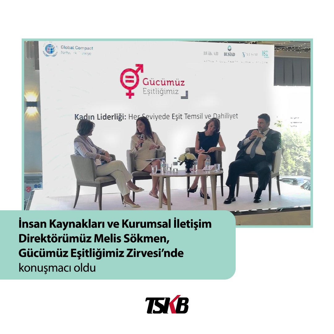 Türk Sınai Kalkınma Bankası'nın İnsan Kaynakları ve Kurumsal İletişim Direktörü, toplumsal cinsiyet eşitliği ve sürdürülebilir kalkınma konularına dikkat çekti