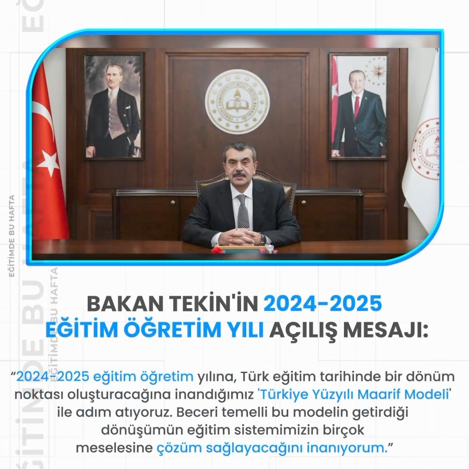 2024-2025 Eğitim Öğretim Yılı Açılışı ve Eğitim Gündemi