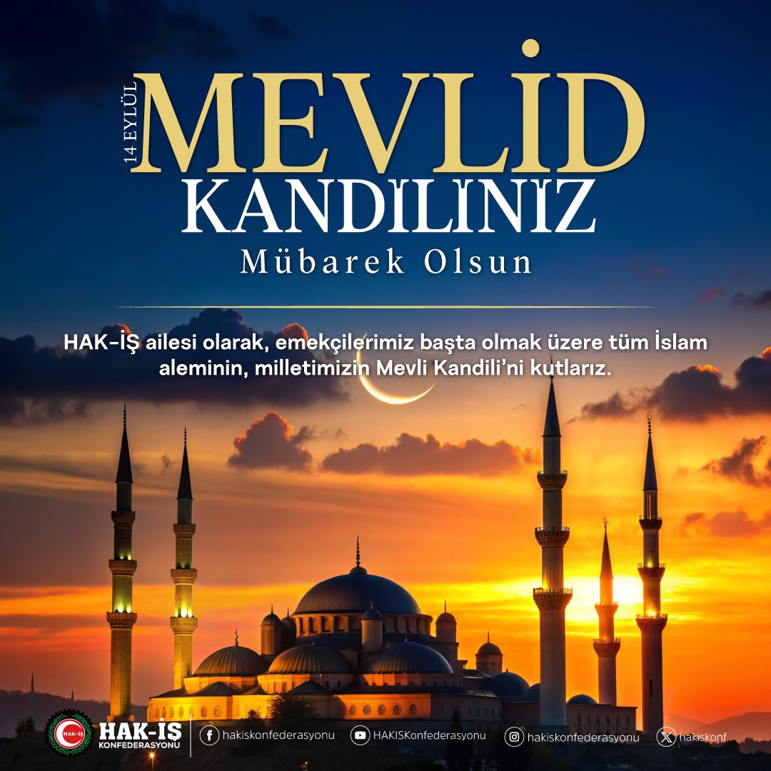 HAK-İŞ, Mevlid Kandili'ni Kutluyor