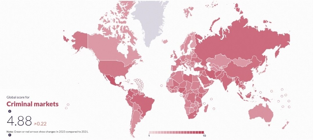 2023 Küresel Organize Suç İndeksi Açıkladı, Türkiye 12. Sırada