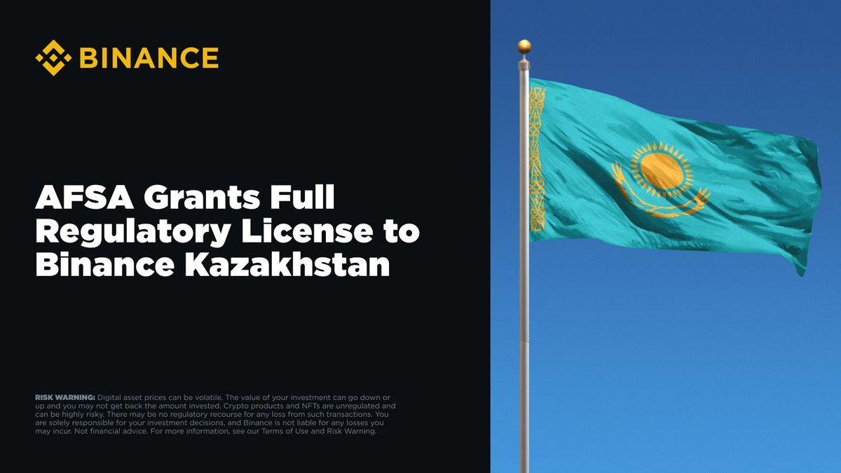 Binance Kazakistan, Kazakistan'da Dijital Varlık Ticareti İçin Lisans Aldı