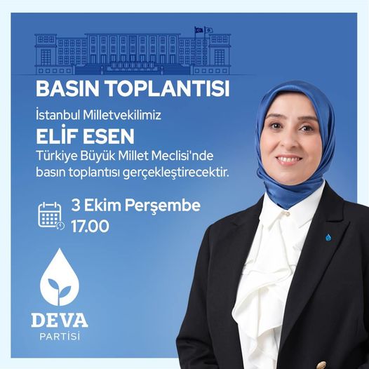 İstanbul Milletvekili Elif Esen, TBMM'de Basın Toplantısı Düzenleyecek