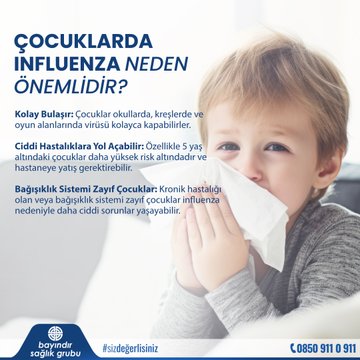 Sonbahar ve Kış Aylarında Çocuklarda Influenza Virüsüne Karşı Alınabilecek Önlemler