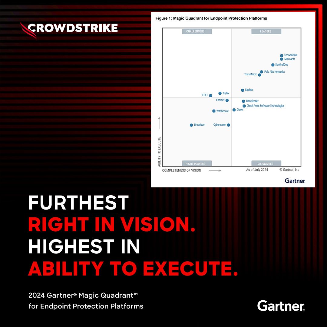 CrowdStrike Gartner Magic Quadrant Raporunda En Yüksek Konumda Yer Aldı