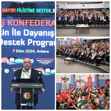 HAK-İŞ, Filistin'e Yapılan Saldırıları Protesto Etti