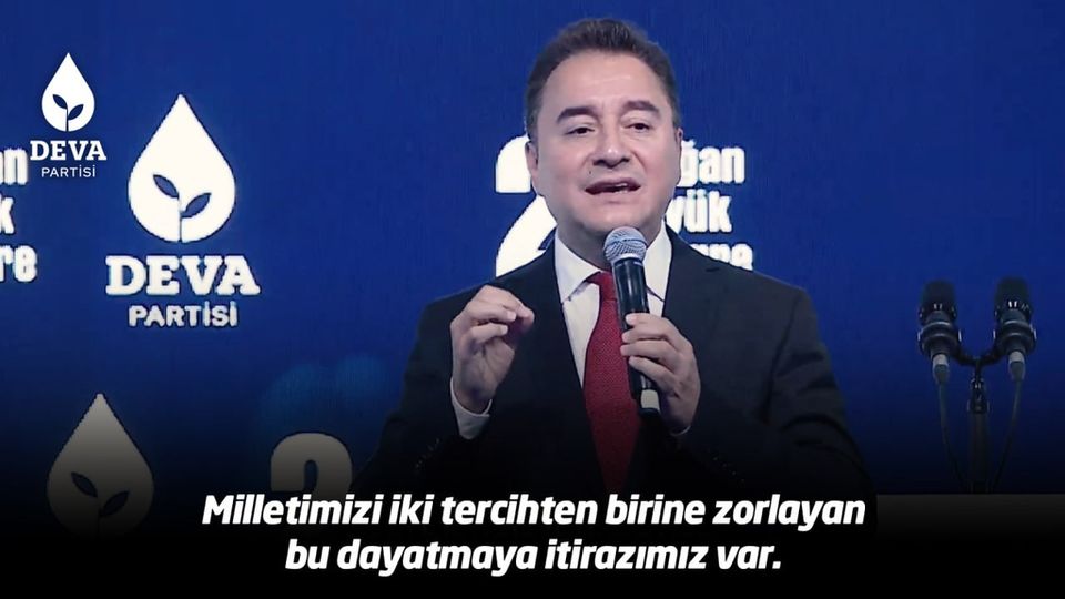 DEVA Partisi Genel Başkanı Ali Babacan Milletin Tercihleri Konusunda Eleştirilerde Bulundu