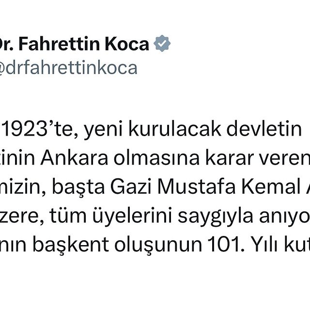 13 Ekim 1923'te Türkiye Cumhuriyeti'nin Başkenti Ankara Olarak Belirlendi