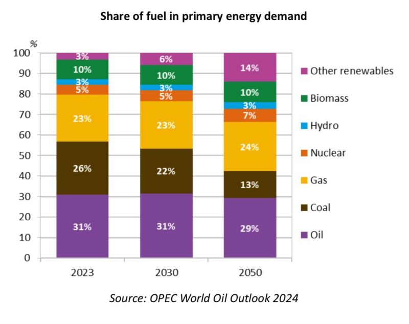 OPEC ve IEA: Fosil Yakıtlar 2030 Yılında Enerji Arzının %75-77'sini Oluşturacak