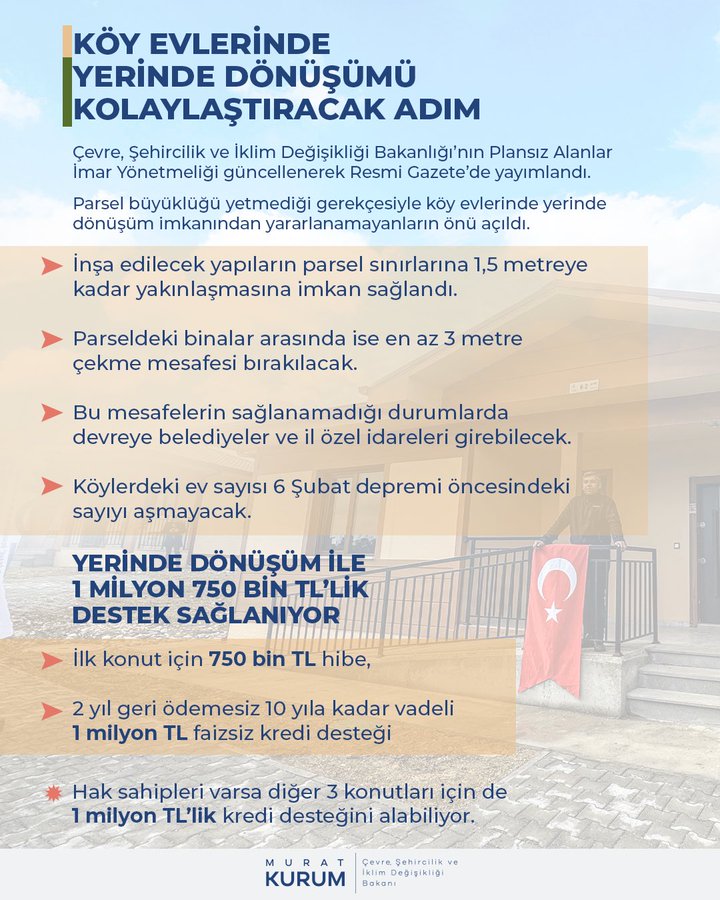 Asrın Felaketi Sonrası Köy Evlerinde Yerinde Dönüşüm Adımları Atılıyor