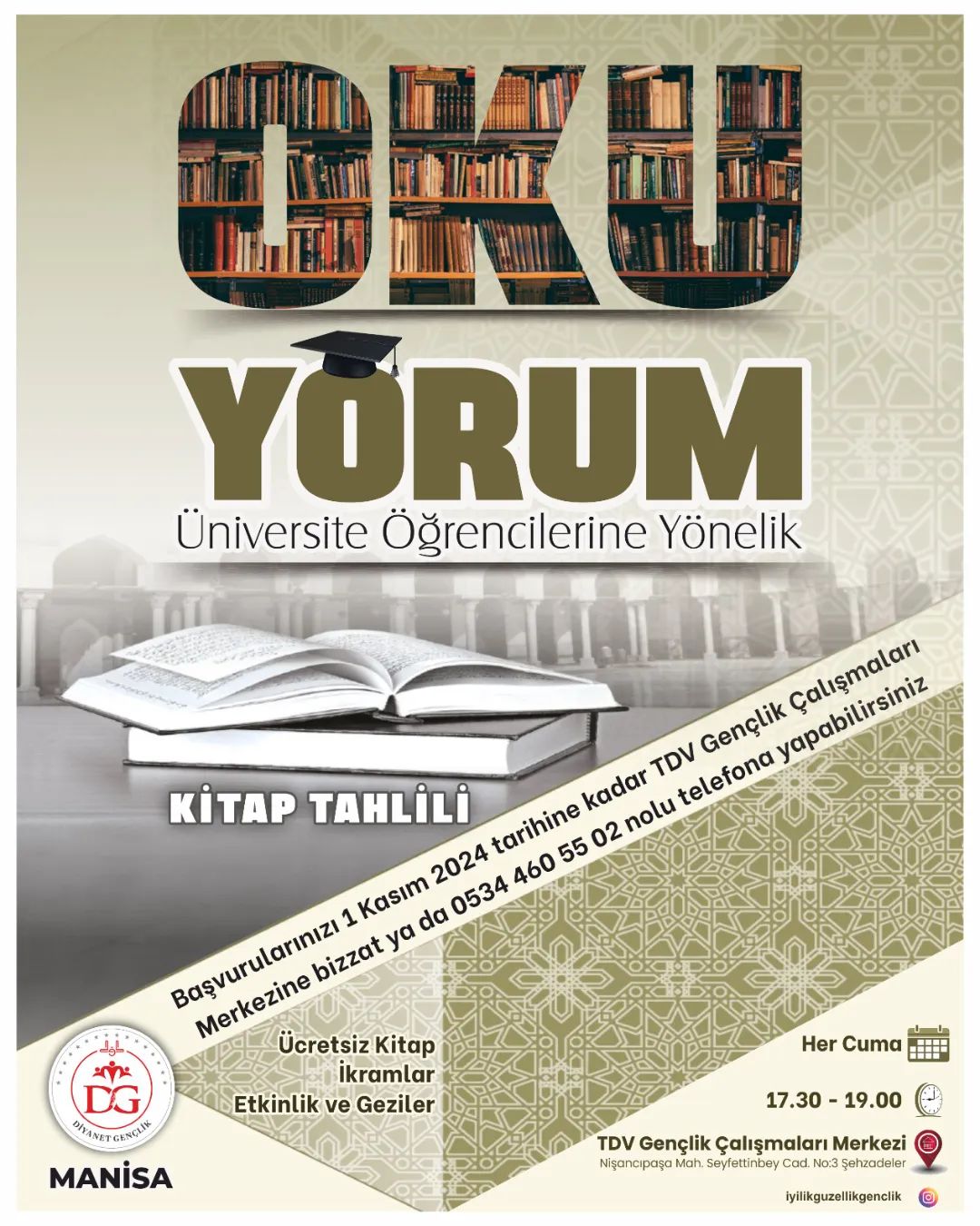 Oku-Yorum Projesi İle Kitap Dostları Bir Araya Geliyor