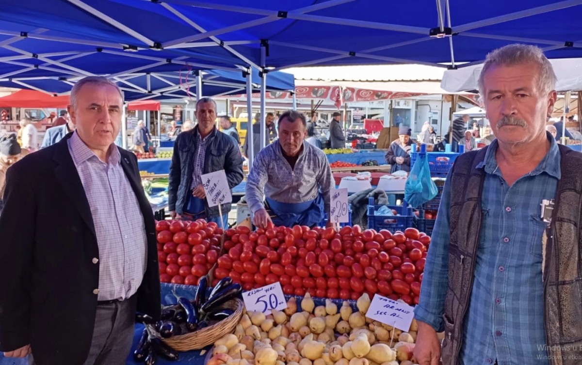 Keşan Sebze Bakkal ve Manavlar Odası Başkan Vekili Mustafa Çakır Halk Pazarlarını Ziyaret Etti