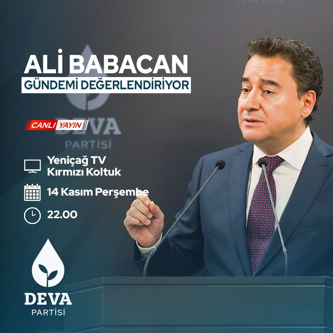 Genel Başkan Ali Babacan, Kırmızı Koltuk programında Orhan Uğuroğlu ile bir araya gelecek