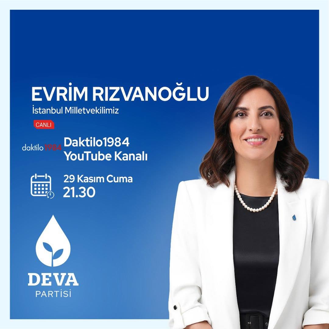 İstanbul Milletvekili Evrim Rızvanoğlu, Daktilo1984 YouTube Kanalında Program Düzenliyor