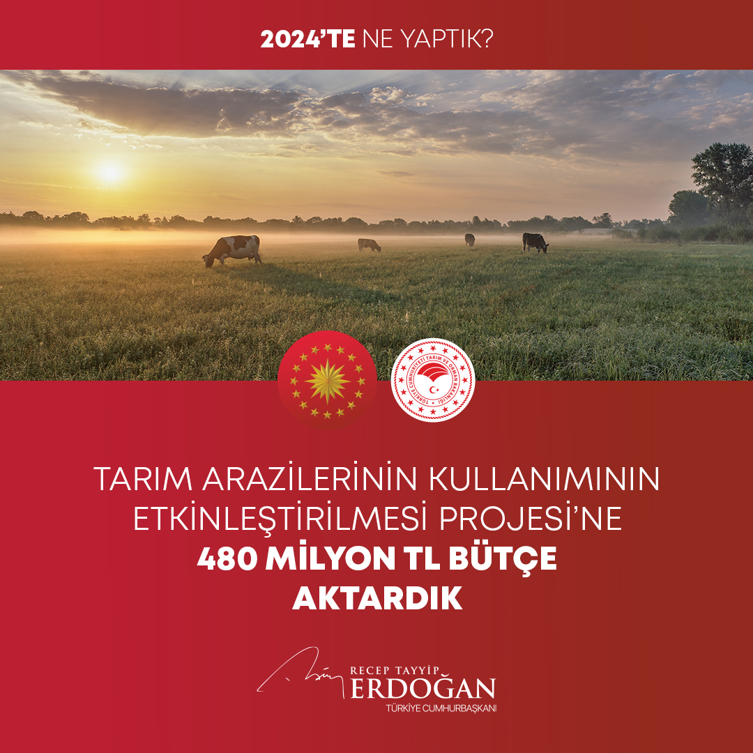 Tarım Arazi Kullanımının Etkinleştirilmesi İçin Bütçe Ayrıldı