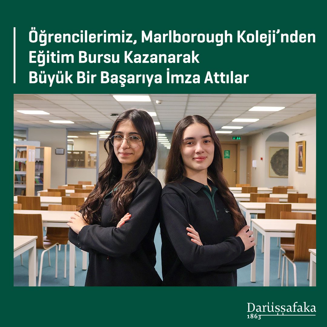 Darüşşafaka Belinay ve Defne'yi Başarılarından Dolayı Tebrik Etti