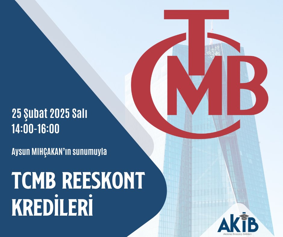 AKİB'den TCMB Reeskont Kredileri Hakkında Online Eğitim