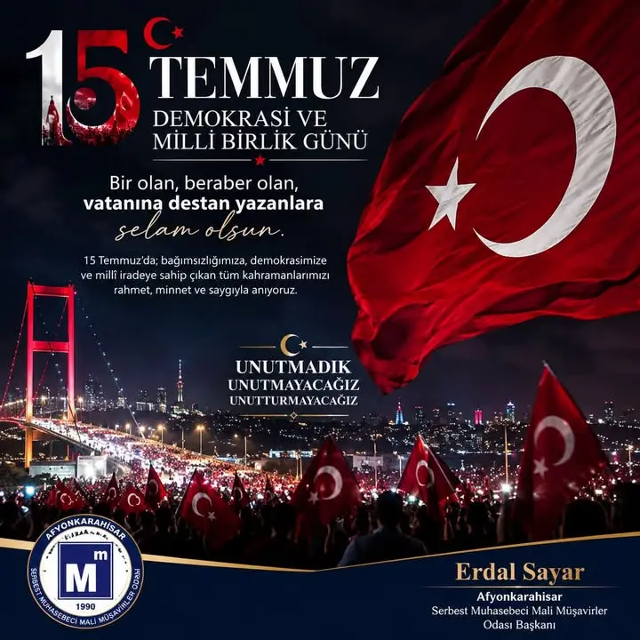 15 Temmuz Demokrasi ve Milli Birlik Günü’nün 10. Yılında Anma Mesajı
