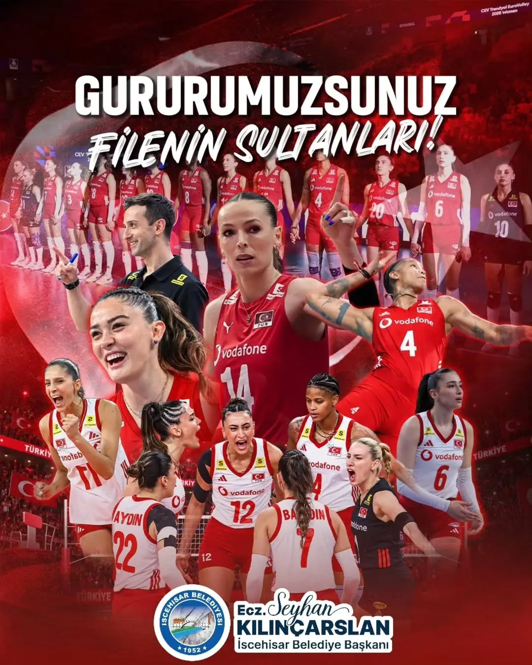 A Millî Kadın Voleybol Takımı Avrupa Şampiyonu Oldu! Seyhan Kılınçarslan'dan Tebrik