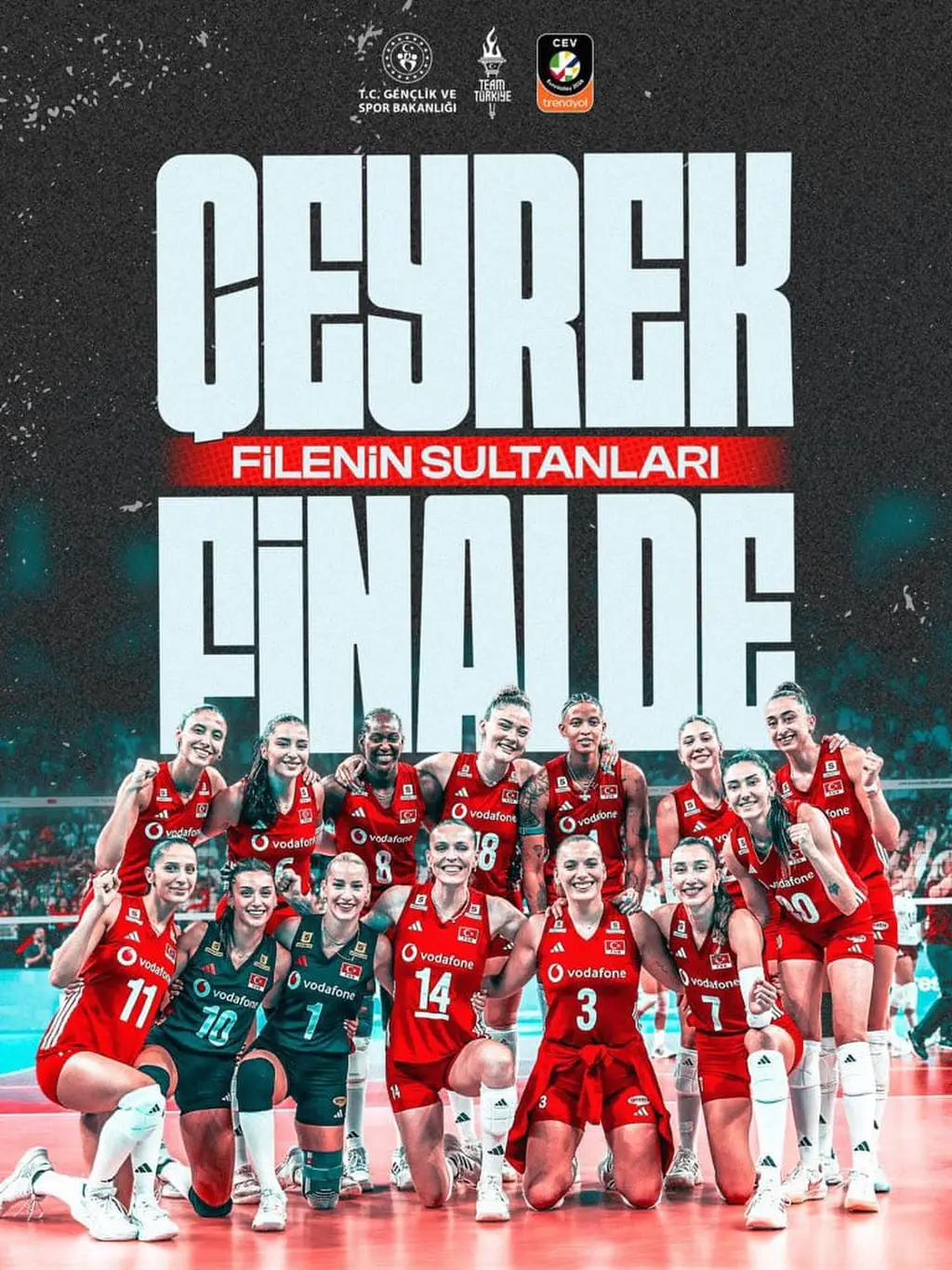 A Milli Kadın Voleybol Takımı Avrupa Şampiyonası'nda Çeyrek Finale Yükseldi