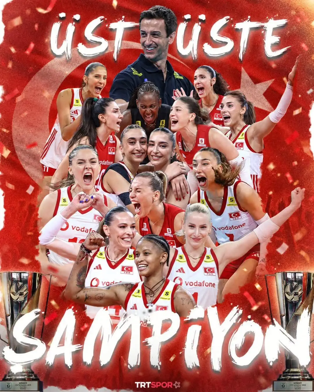 A Milli Kadın Voleybol Takımı Avrupa Şampiyonu Oldu!