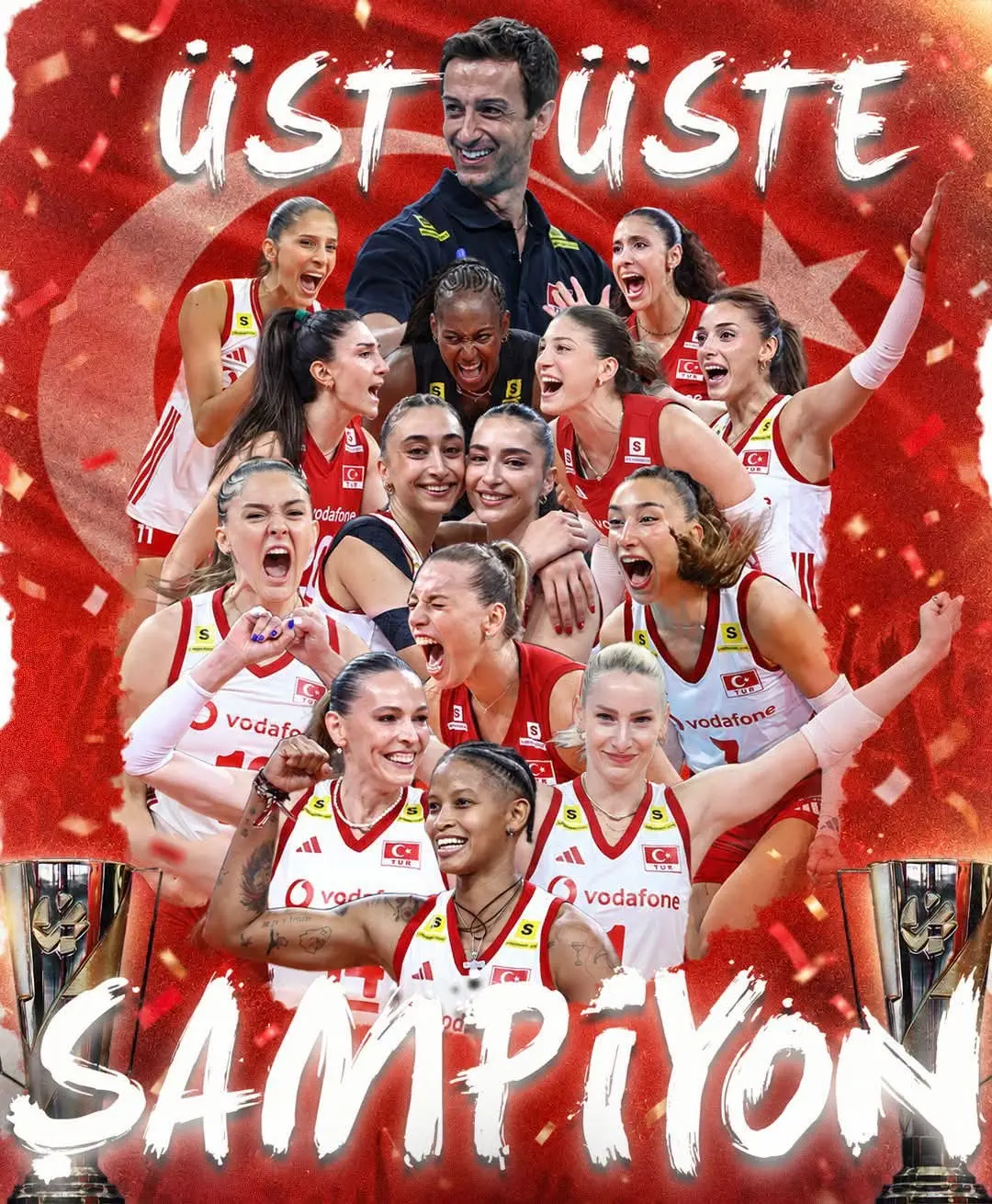 A Milli Kadın Voleybol Takımı Avrupa Şampiyonu!