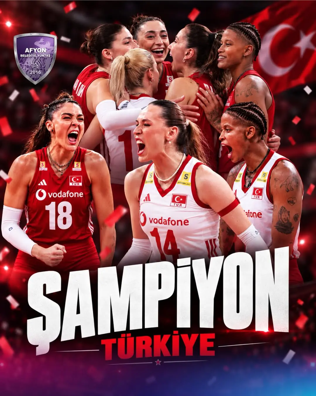 Afyon Belediye Yüntaş Spor Kulübü Filenin Sultanları Avrupa Şampiyonu!